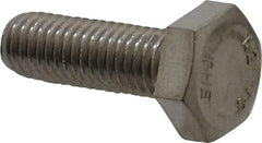 Value Collection - M10x1.50mm Metric Coarse, 30mm Length Under Head Hex Head Cap Screw - Fully Threaded, Grade 18-8 & Austenitic A2 Stainless Steel, 17mm Hex - Benchmark Tooling