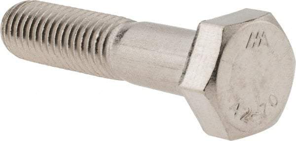 Value Collection - M10x1.50mm Metric Coarse, 45mm Length Under Head Hex Head Cap Screw - Partially Threaded, Grade 18-8 & Austenitic A2 Stainless Steel, 17mm Hex - Benchmark Tooling