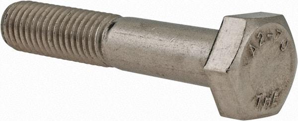 Value Collection - M10x1.50mm Metric Coarse, 55mm Length Under Head Hex Head Cap Screw - Fully Threaded, Grade 18-8 & Austenitic A2 Stainless Steel, 17mm Hex - Benchmark Tooling