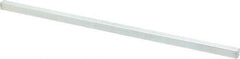 Made in USA - 12" Long x 3/8" High x 3/8" Wide, Zinc-Plated Undersized Key Stock - C1018 Steel - Benchmark Tooling