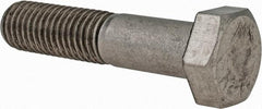 Value Collection - M12x1.75mm Metric Coarse, 55mm Length Under Head Hex Head Cap Screw - Partially Threaded, Grade 18-8 & Austenitic A2 Stainless Steel, 19mm Hex - Benchmark Tooling