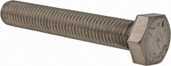 Value Collection - M12x1.75mm Metric Coarse, 75mm Length Under Head Hex Head Cap Screw - Partially Threaded, Grade 18-8 & Austenitic A2 Stainless Steel, 19mm Hex - Benchmark Tooling
