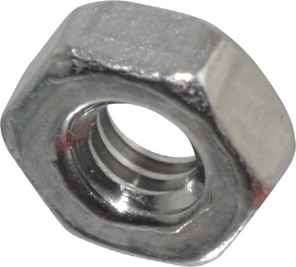 Value Collection - M2x4.00 Stainless Steel Right Hand Hex Nut - 4mm Across Flats, 1.6mm High, Uncoated - Benchmark Tooling