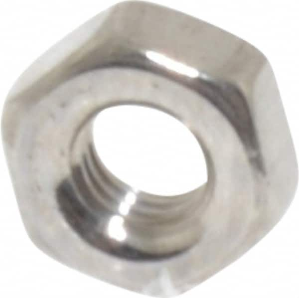 Value Collection - M3x0.50 Stainless Steel Right Hand Hex Nut - 5.5mm Across Flats, 2.4mm High, Uncoated - Benchmark Tooling