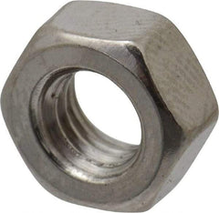 Value Collection - M6x1.00 Stainless Steel Right Hand Hex Nut - 10mm Across Flats, 5mm High, Uncoated - Benchmark Tooling