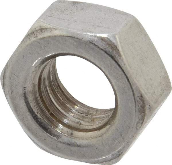 Value Collection - M8x1.25 Stainless Steel Right Hand Hex Nut - 13mm Across Flats, 6.5mm High, Uncoated - Benchmark Tooling