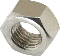 Value Collection - M16x2.00 Stainless Steel Right Hand Hex Nut - 24mm Across Flats, 13mm High, Uncoated - Benchmark Tooling