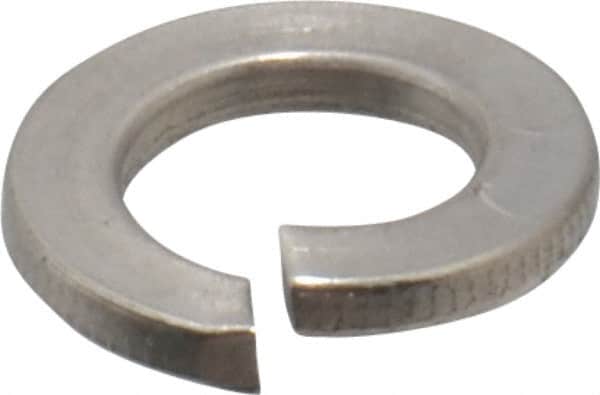 Value Collection - M10, 10.2mm ID, 2.2mm Thick Split Lock Washer - 18-8 Austenitic Grade A2 Stainless Steel, 10.2mm Min ID, 10.7mm Max ID, 18.1mm Max OD - Benchmark Tooling