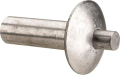 Made in USA - Universal Head Aluminum Alloy Drive Blind Rivet - Stainless Steel Mandrel, 0.172" to 3/16" Grip, 0.312" Head Diam, 0.161" to 0.172" Hole Diam, 0.313" Length Under Head, 5/32" Body Diam - Benchmark Tooling