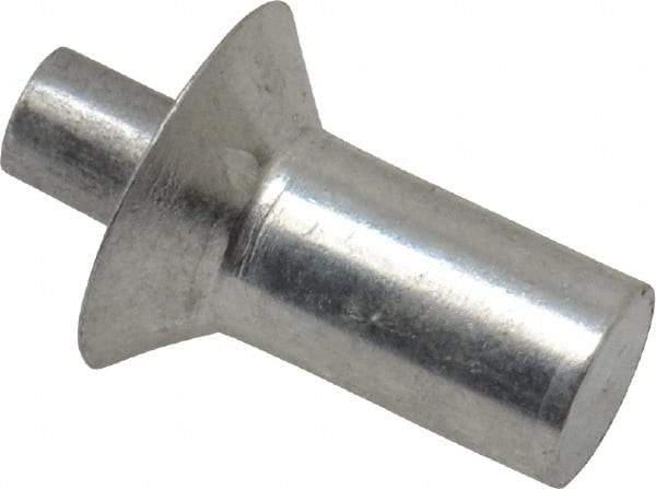 Made in USA - Countersunk Head Aluminum Alloy Drive Blind Rivet - Aluminum Alloy Mandrel, 0.328" to 3/8" Grip, 0.458" Head Diam, 0.266" to 0.281" Hole Diam, 0.436" Length Under Head, 1/4" Body Diam - Benchmark Tooling