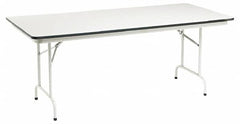 ALERA - 72" Long x 30" Wide x 29" High Stationary Rectangular Folding Table - Light Gray, High Pressure Laminate - Benchmark Tooling