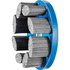 PFERD - Disc Brushes; Outside Diameter (Inch): 6 ; Grit: 80 ; Abrasive Material: Silicon Carbide ; Brush Type: Crimped ; Connector Type: Arbor ; Arbor Hole Size (Inch): 7/8 - Exact Industrial Supply