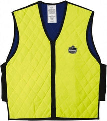 Ergodyne - Size M, Lime Cooling Vest - 36 to 38" Chest, Zipper Front, Nylon - Benchmark Tooling