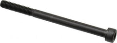 Value Collection - M6x1.00 Metric Coarse Hex Socket Drive, Socket Cap Screw - Grade 12.9 Alloy Steel, Black Oxide Finish, Partially Threaded, 80mm Length Under Head - Benchmark Tooling