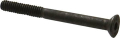 Value Collection - M4x0.70 Metric Coarse Hex Socket Drive, 90° Flat Screw - Grade 12.9 Alloy Steel, Black Oxide Finish, Partially Threaded, 40mm OAL - Benchmark Tooling