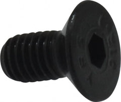 Value Collection - M5x0.80 Metric Coarse Hex Socket Drive, 90° Flat Screw - Grade 12.9 Alloy Steel, Black Oxide Finish, Fully Threaded, 10mm OAL - Benchmark Tooling