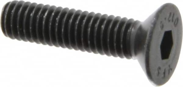 Value Collection - M6x1.00 Metric Coarse Hex Socket Drive, 90° Flat Screw - Grade 12.9 Alloy Steel, Black Oxide Finish, Fully Threaded, 25mm OAL - Benchmark Tooling