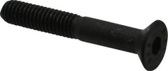 Value Collection - M6x1.00 Metric Coarse Hex Socket Drive, 90° Flat Screw - Grade 12.9 Alloy Steel, Black Oxide Finish, Partially Threaded, 40mm OAL - Benchmark Tooling