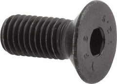 Value Collection - M10x1.50 Metric Coarse Hex Socket Drive, 90° Flat Screw - Grade 12.9 Alloy Steel, Black Oxide Finish, Fully Threaded, 25mm OAL - Benchmark Tooling