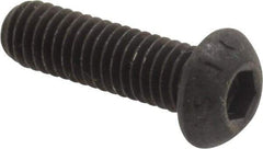 Value Collection - M6x1.00 Metric Coarse Hex Socket Drive, Button Screw - Grade 12.9 Alloy Steel, Black Oxide Finish, Fully Threaded, 20mm Length Under Head - Benchmark Tooling