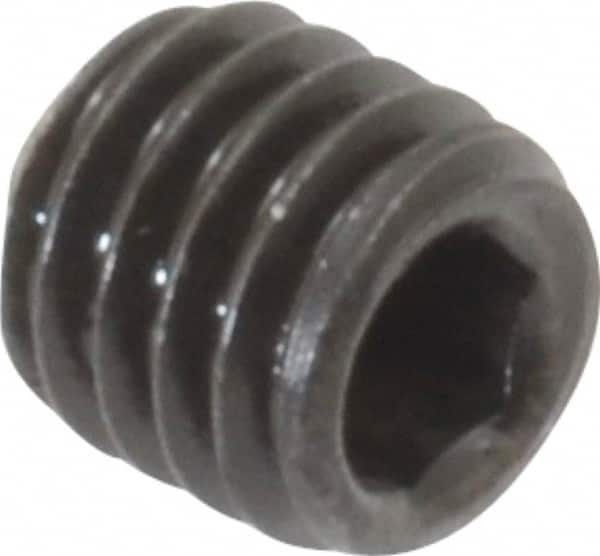 Value Collection - M5x0.80 Metric Coarse, 5mm OAL, Cup Point Set Screw - Grade 14.9 (45H) Alloy Steel, 2.5mm Key - Benchmark Tooling