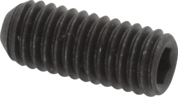 Value Collection - M5x0.80 Metric Coarse, 12mm OAL, Cup Point Set Screw - Grade 14.9 (45H) Alloy Steel, 2.5mm Key - Benchmark Tooling