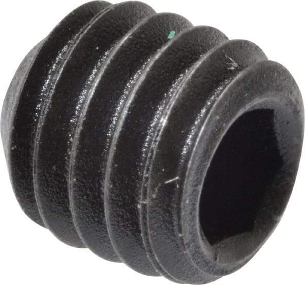 Value Collection - M6x1.00 Metric Coarse, 6mm OAL, Cup Point Set Screw - Grade 14.9 (45H) Alloy Steel, 3mm Key - Benchmark Tooling