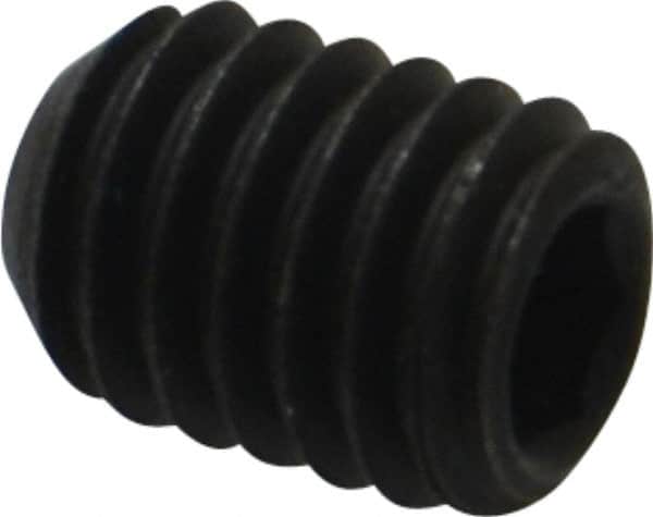 Value Collection - M6x1.00 Metric Coarse, 8mm OAL, Cup Point Set Screw - Grade 14.9 (45H) Alloy Steel, 3mm Key - Benchmark Tooling