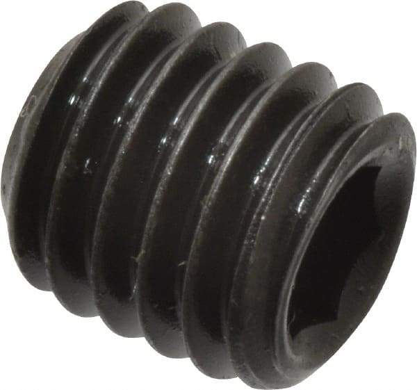 Value Collection - M8x1.25 Metric Coarse, 8mm OAL, Cup Point Set Screw - Grade 14.9 (45H) Alloy Steel, 4mm Key - Benchmark Tooling