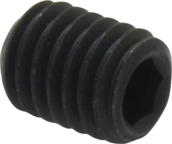 Value Collection - M8x1.25 Metric Coarse, 10mm OAL, Cup Point Set Screw - Grade 14.9 (45H) Alloy Steel, 4mm Key - Benchmark Tooling