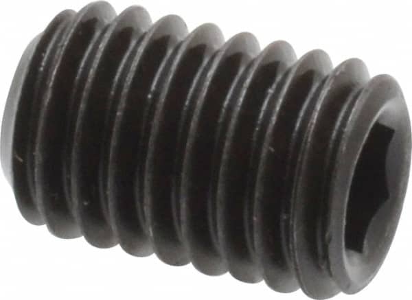 Value Collection - M8x1.25 Metric Coarse, 12mm OAL, Cup Point Set Screw - Grade 14.9 (45H) Alloy Steel, 4mm Key - Benchmark Tooling