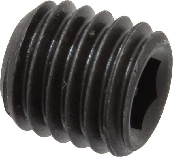 Value Collection - M12x1.75 Metric Coarse, 12mm OAL, Cup Point Set Screw - Grade 14.9 (45H) Alloy Steel, 6mm Key - Benchmark Tooling