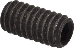 Value Collection - M4x0.70, 8mm OAL, Flat Point Set Screw - Grade 14.9 (45H) Alloy Steel, 2mm Key - Benchmark Tooling