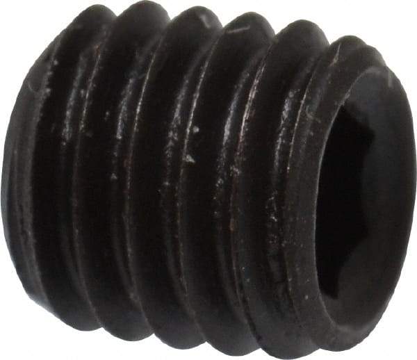 Value Collection - M5x0.80, 5mm OAL, Flat Point Set Screw - Grade 14.9 (45H) Alloy Steel, 2.5mm Key - Benchmark Tooling