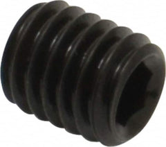 Value Collection - M5x0.80, 6mm OAL, Flat Point Set Screw - Grade 14.9 (45H) Alloy Steel, 2.5mm Key - Benchmark Tooling