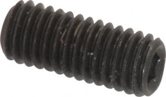 Value Collection - M5x0.80, 12mm OAL, Flat Point Set Screw - Grade 14.9 (45H) Alloy Steel, 2.5mm Key - Benchmark Tooling