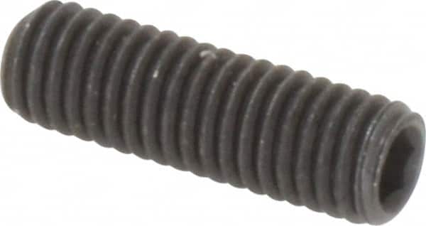 Value Collection - M5x0.80, 16mm OAL, Flat Point Set Screw - Grade 14.9 (45H) Alloy Steel, 2.5mm Key - Benchmark Tooling