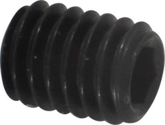 Value Collection - M6x1.00, 8mm OAL, Flat Point Set Screw - Grade 14.9 (45H) Alloy Steel, 3mm Key - Benchmark Tooling