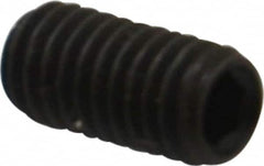 Value Collection - M6x1.00, 12mm OAL, Flat Point Set Screw - Grade 14.9 (45H) Alloy Steel, 3mm Key - Benchmark Tooling