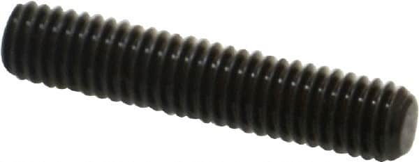 Value Collection - M6x1.00, 30mm OAL, Flat Point Set Screw - Grade 14.9 (45H) Alloy Steel, 3mm Key - Benchmark Tooling