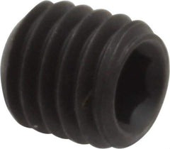 Value Collection - M8x1.25, 8mm OAL, Flat Point Set Screw - Grade 14.9 (45H) Alloy Steel, 4mm Key - Benchmark Tooling