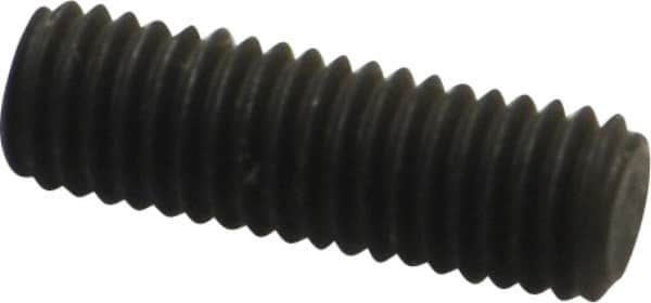 Value Collection - M8x1.25, 25mm OAL, Flat Point Set Screw - Grade 14.9 (45H) Alloy Steel, 4mm Key - Benchmark Tooling