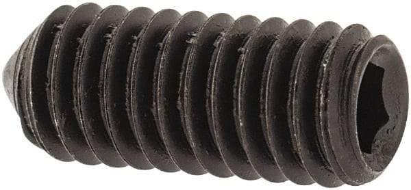 Value Collection - M4x0.70, 10mm OAL, Cone Point Set Screw - Grade 14.9 (45H) Alloy Steel, 2mm Key - Benchmark Tooling