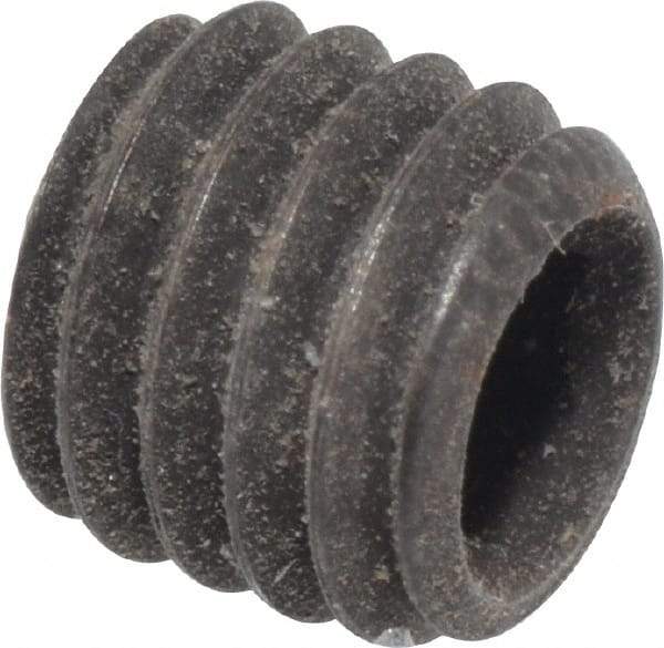 Value Collection - M5x0.80, 5mm OAL, Cone Point Set Screw - Grade 14.9 (45H) Alloy Steel, 2.5mm Key - Benchmark Tooling