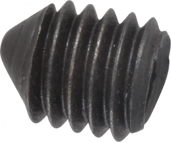 Value Collection - M5x0.80, 6mm OAL, Cone Point Set Screw - Grade 14.9 (45H) Alloy Steel, 2.5mm Key - Benchmark Tooling