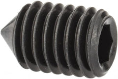 Value Collection - M5x0.80, 8mm OAL, Cone Point Set Screw - Grade 14.9 (45H) Alloy Steel, 2.5mm Key - Benchmark Tooling