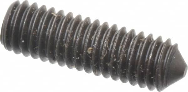 Value Collection - M6x1.00, 20mm OAL, Cone Point Set Screw - Grade 14.9 (45H) Alloy Steel, 3mm Key - Benchmark Tooling