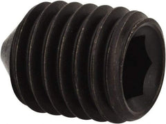 Value Collection - M12x1.75, 16mm OAL, Cone Point Set Screw - Grade 14.9 (45H) Alloy Steel, 6mm Key - Benchmark Tooling