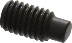 Value Collection - M5x0.80, 10mm OAL, Dog Point Set Screw - Grade 14.9 (45H) Alloy Steel, 2.5mm Key - Benchmark Tooling