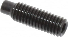 Value Collection - M5x0.80, 16mm OAL, Dog Point Set Screw - Grade 14.9 (45H) Alloy Steel, 2.5mm Key - Benchmark Tooling